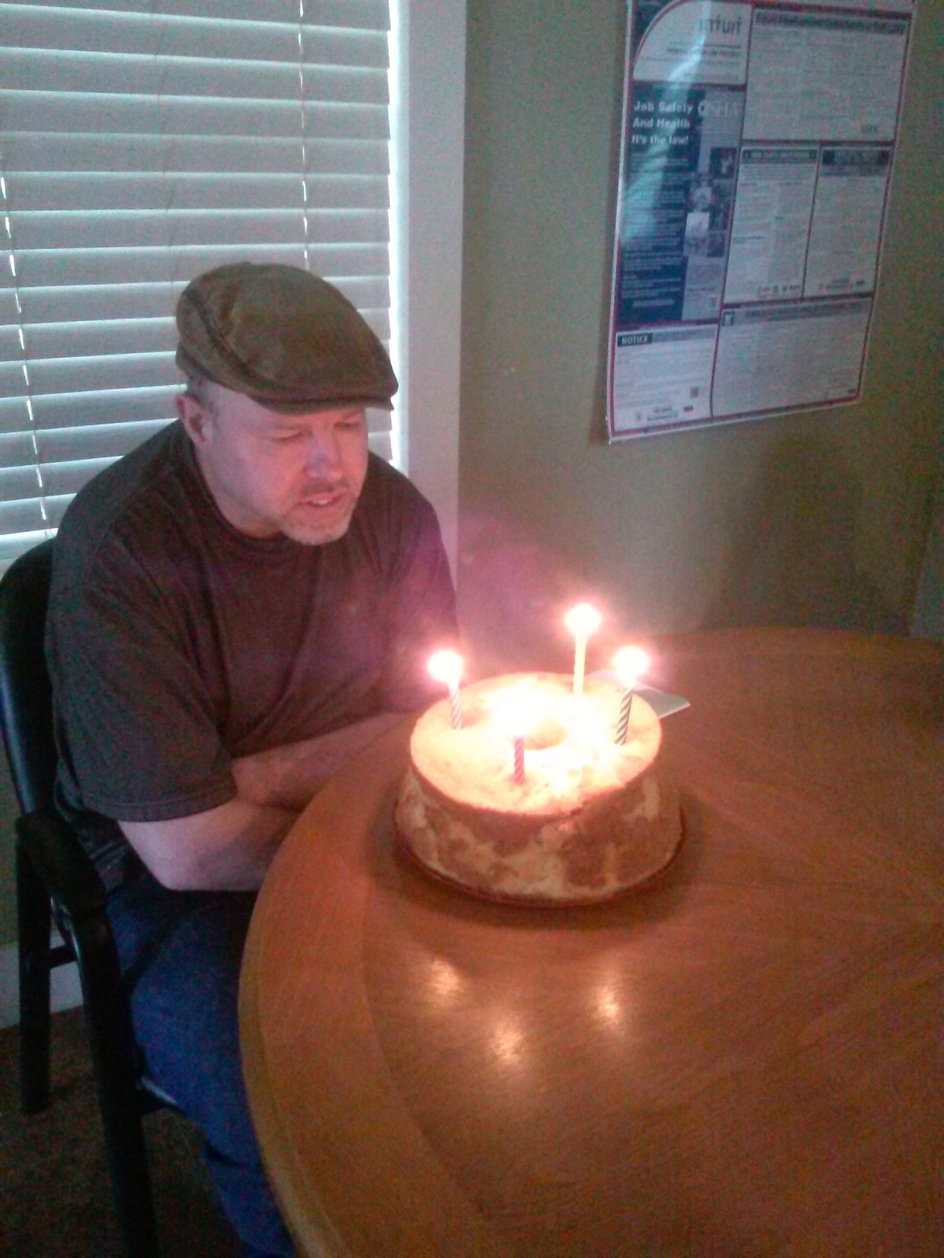 Adult during birthday party